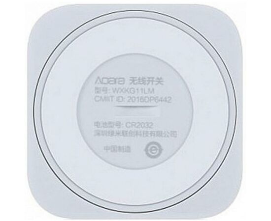 Умная кнопка Aqara Wireless Mini Switch (WXKG11LM), изображение 2 Умная кнопка Aqara Wireless Mini Switch (WXKG11LM), изображение 2