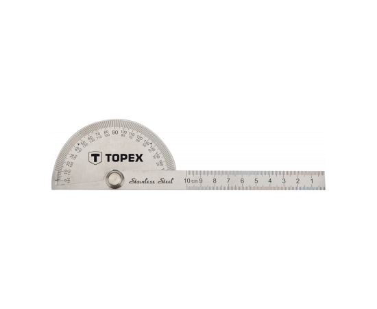 Косинець Topex с линейкой, нержавеющая сталь (31C700)