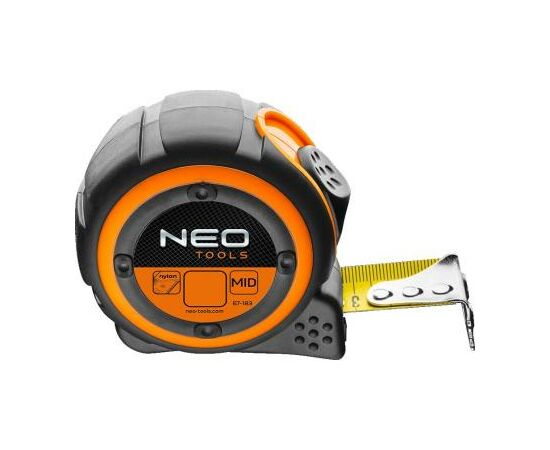 Рулетка Neo Tools стальная лента 5 м x 25 мм, магнит (67-185)