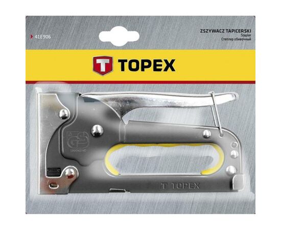 Степлер строительный Topex 6-8 мм, скобы J (41E903), изображение 2 Степлер строительный Topex 6-8 мм, скобы J (41E903), изображение 2