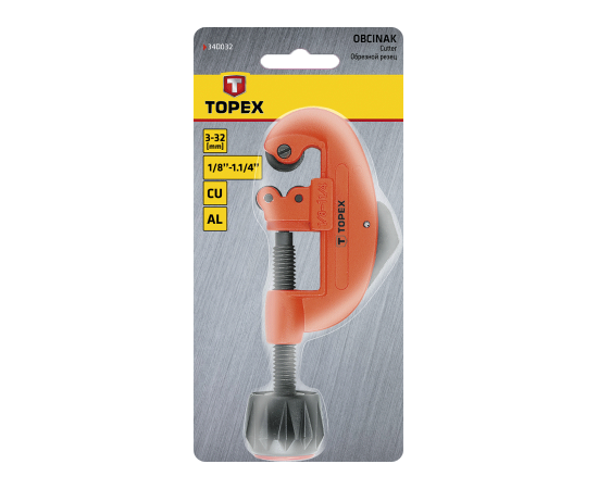 Труборез Topex для медных и алюминиевых труб 3 - 30 мм (34D032), изображение 2 Труборез Topex для медных и алюминиевых труб 3 - 30 мм (34D032), изображение 2