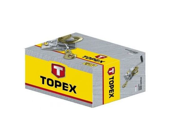 Лебедка Topex канатная с храповым тормозом 0.55 т, канат 10 м (97X085), изображение 2 Лебедка Topex канатная с храповым тормозом 0.55 т, канат 10 м (97X085), изображение 2