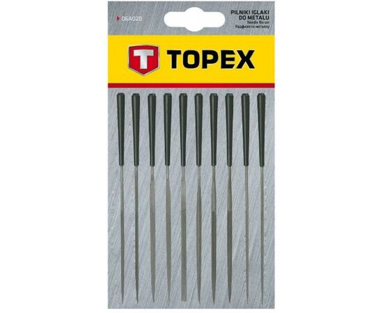 Набор надфилей Topex игольчатые по металлу набор 10 шт. (06A015), изображение 2 Набор надфилей Topex игольчатые по металлу набор 10 шт. (06A015), изображение 2