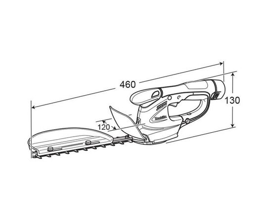 Кусторез Makita UH200D (без АКБ и ЗУ) (UH200DZ), изображение 3 Кусторез Makita UH200D (без АКБ и ЗУ) (UH200DZ), изображение 3
