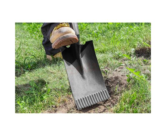 Лопата Verto прямая, металлическая ручка (15G004), изображение 2 Лопата Verto прямая, металлическая ручка (15G004), изображение 2