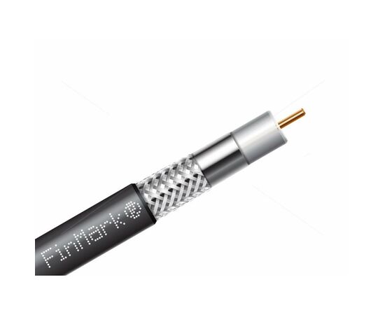 Кабель телевізійний FinMark RG-6, биметалл (CCS), 305м, black (F660BV/305 black)