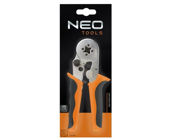 Клещи Neo Tools для обжима втулкочных наконечников 0.25 - 6 mm2 (01-507), изображение 2 Клещи Neo Tools для обжима втулкочных наконечников 0.25 - 6 mm2 (01-507), изображение 2