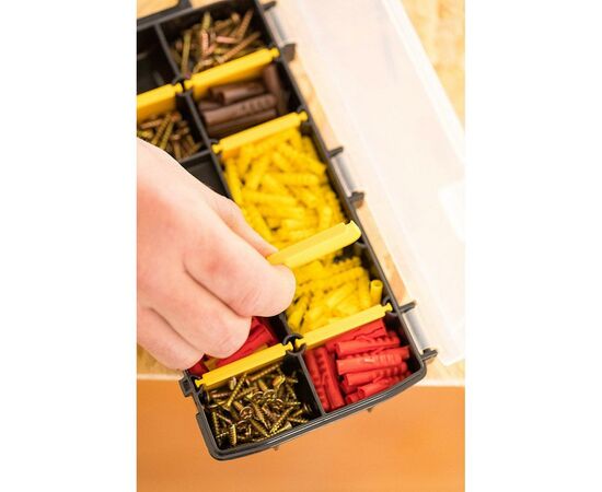 Ящик для инструментов Stanley касетница 21 х 11,5 х 3,5 см 10 отсеков (STST81679-1), изображение 2 Ящик для инструментов Stanley касетница 21 х 11,5 х 3,5 см 10 отсеков (STST81679-1), изображение 2