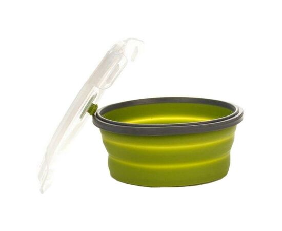 Пищевой контейнер Tramp складной с крышкой-защелкой 550ml (TRC-088-olive), изображение 2 Пищевой контейнер Tramp складной с крышкой-защелкой 550ml (TRC-088-olive), изображение 2
