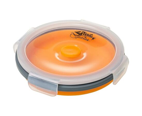 Пищевой контейнер Tramp складной с крышкой-защелкой 550ml (TRC-088-orange), изображение 2 Пищевой контейнер Tramp складной с крышкой-защелкой 550ml (TRC-088-orange), изображение 2