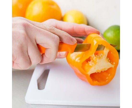 Кухонный нож Victorinox SwissClassic для нарезки 10 см, оранжевый (6.7706.L119), изображение 2 Кухонный нож Victorinox SwissClassic для нарезки 10 см, оранжевый (6.7706.L119), изображение 2