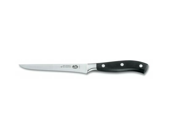 Кухонний ніж Victorinox Grand Maitre профессиональный обвалочный 15 см, черный (7.7303.15G)
