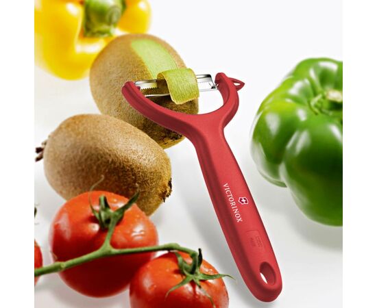 Овощечистка Victorinox для томатов и киви 145 мм, красная (7.6079.1), изображение 2 Овощечистка Victorinox для томатов и киви 145 мм, красная (7.6079.1), изображение 2