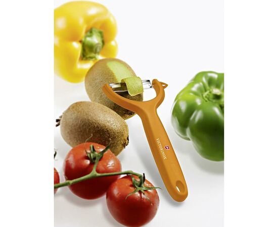 Овощечистка Victorinox для томатов и киви 145 мм, оранжевая (7.6079.9), изображение 2 Овощечистка Victorinox для томатов и киви 145 мм, оранжевая (7.6079.9), изображение 2