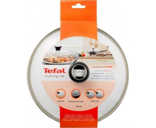 Крышка для посуды Tefal Glass bulbous 26 см (28097612), изображение 4 Крышка для посуды Tefal Glass bulbous 26 см (28097612), изображение 4