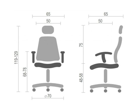 Офисное кресло Аклас Сити CH ANF Красное (15991), изображение 6 Офисное кресло Аклас Сити CH ANF Красное (15991), изображение 6