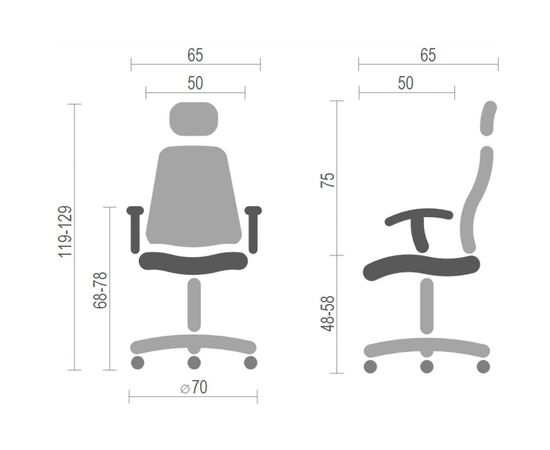 Офисное кресло Аклас Сити CH ANF Синее (15993), изображение 6 Офисное кресло Аклас Сити CH ANF Синее (15993), изображение 6