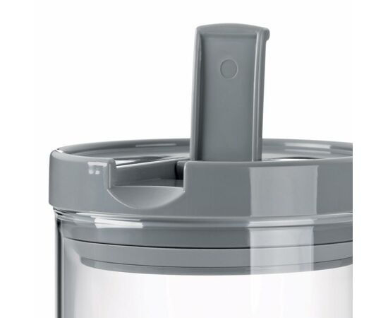 Емкость для сыпучих продуктов Kela Arik Grey 1,2 л 10,5х19 см (12109), изображение 3 Емкость для сыпучих продуктов Kela Arik Grey 1,2 л 10,5х19 см (12109), изображение 3