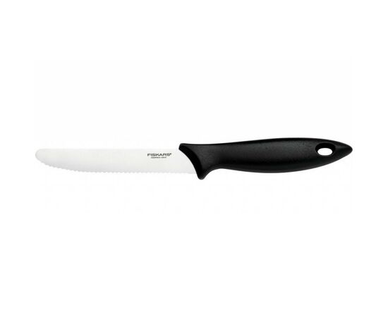 Кухонный нож Fiskars Essential для томатов 12 см Black (1023779)