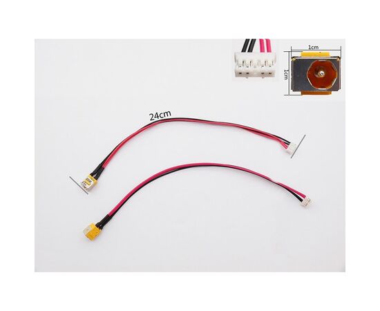 Роз'єм живлення ноутбука з кабелем для Acer PJ047Y-55 (5.5mm x 1.7mm), 5(4)-pin, 23 с Универсальный (A49045)