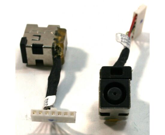 Разъем питания ноутбука с кабелем для HP PJ178 (7.4mm x 5.0mm + center pin), 7-pin, Универсальный (A49033), изображение 2 Разъем питания ноутбука с кабелем для HP PJ178 (7.4mm x 5.0mm + center pin), 7-pin, Универсальный (A49033), изображение 2