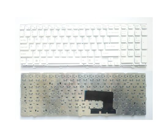 Клавіатура ноутбука Sony VPC-EH Series белая без рамки UA (A43866)