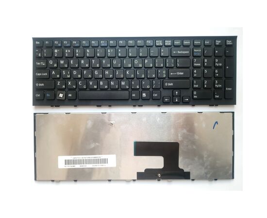 Клавіатура ноутбука Sony VPC-EE Series черная с черной рамкой UA (A43401)