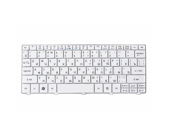 Клавиатура ноутбука Acer Aspire One 521/eMachines 350 белый, без фрейма (KB312641)
