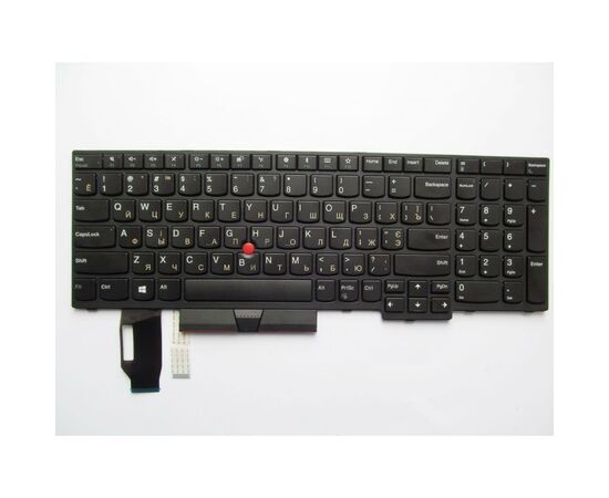 Клавиатура ноутбука Lenovo ThinkPad E580/L580/T590 черная с черной,трек (A46072)