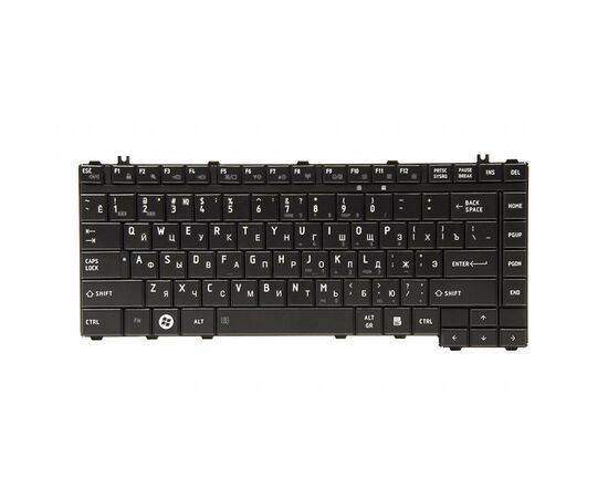 Клавиатура ноутбука PowerPlant TOSHIBA Satellite A200, A300 черный, черный фрейм (KB310296)
