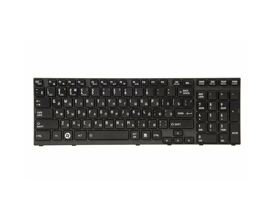 Клавиатура ноутбука PowerPlant TOSHIBA Satellite A660, A665 черный, черный фрейм (KB311194)