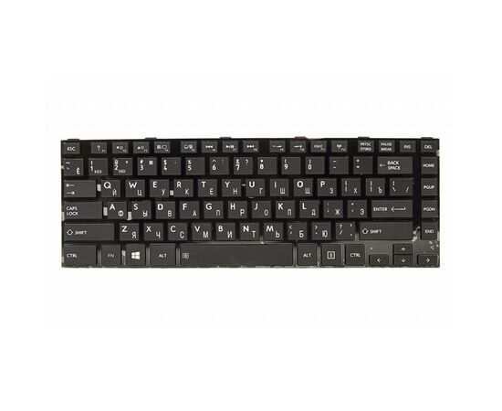 Клавиатура ноутбука PowerPlant TOSHIBA Satellite C800 черный, черный фрейм (KB311941)