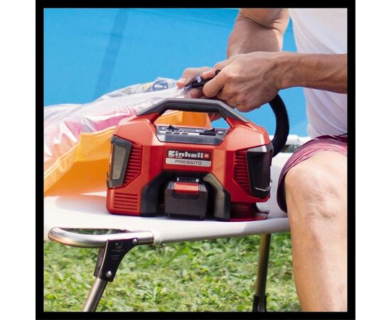 Автомобильный компрессор Einhell X-Change PRESSITO гибридный (4020460), изображение 4