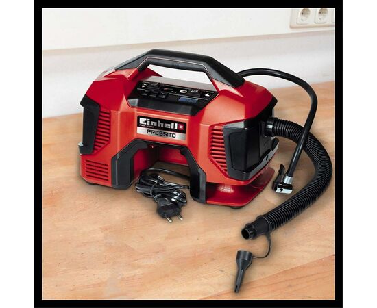 Автомобильный компрессор Einhell X-Change PRESSITO гибридный (4020460), изображение 5