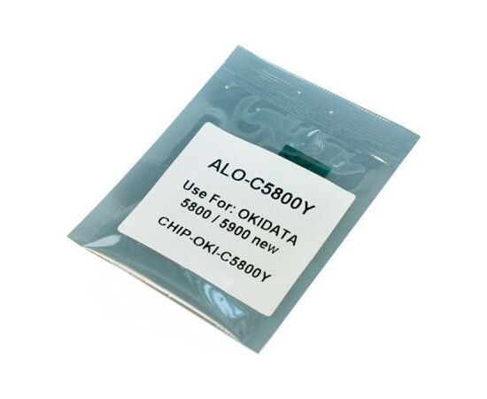 Чип для картриджа OKI C5850 YELLOW 6K Apex (CHIP-OKI-5850-Y)
