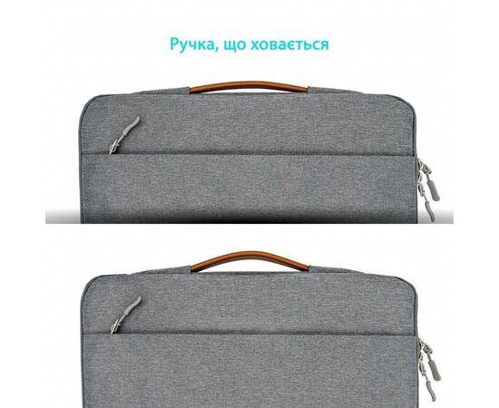 Чехол для ноутбука Grand-X 15'' SLX Grey (SLX-15G), изображение 5 Чехол для ноутбука Grand-X 15'' SLX Grey (SLX-15G), изображение 5