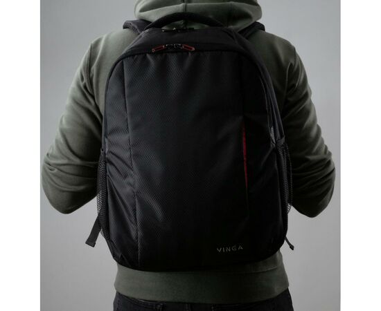 Рюкзак для ноутбука Vinga 15.6" NBP515 Black (NBP515BK), зображення 8 Рюкзак для ноутбука Vinga 15.6" NBP515 Black (NBP515BK), зображення 8