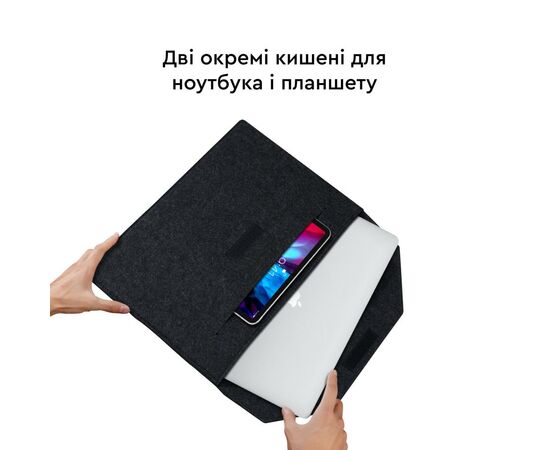 Чехол для ноутбука AirOn 13,3" Premium Black (4822356710621), изображение 8