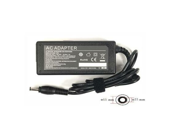 Блок питания к ноутбуку PowerPlant ACER 220V, 19V 65W 3.42A (5.5*2.5) (AC65F5525)