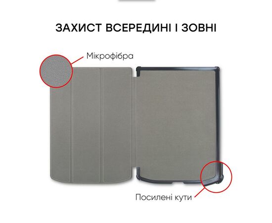 Чохол до електронної книги AirOn Premium PocketBook InkPad X 10.3" Black (4821784622016), зображення 5 Чохол до електронної книги AirOn Premium PocketBook InkPad X 10.3" Black (4821784622016), зображення 5
