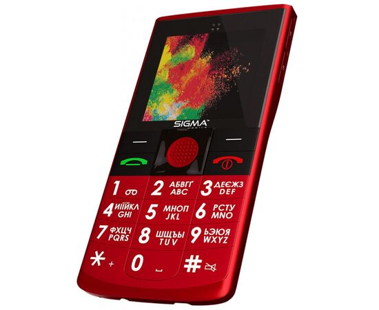 Мобільний телефон Sigma Comfort 50 Solo Red (4827798121528), зображення 3 Мобільний телефон Sigma Comfort 50 Solo Red (4827798121528), зображення 3