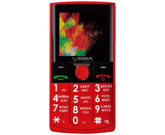 Мобильный телефон Sigma Comfort 50 Solo Red (4827798121528)
