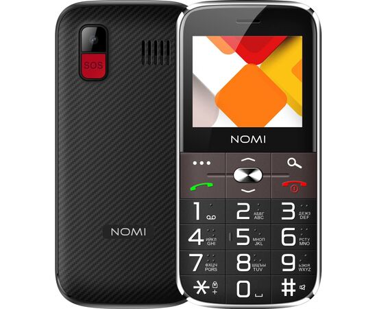 Мобільний телефон Nomi i220 Black, зображення 2 Мобільний телефон Nomi i220 Black, зображення 2