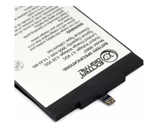 Аккумуляторная батарея для телефона Extradigital Xiaomi Redmi 3 (BM47) 3900 mAh (BMX6451), изображение 3