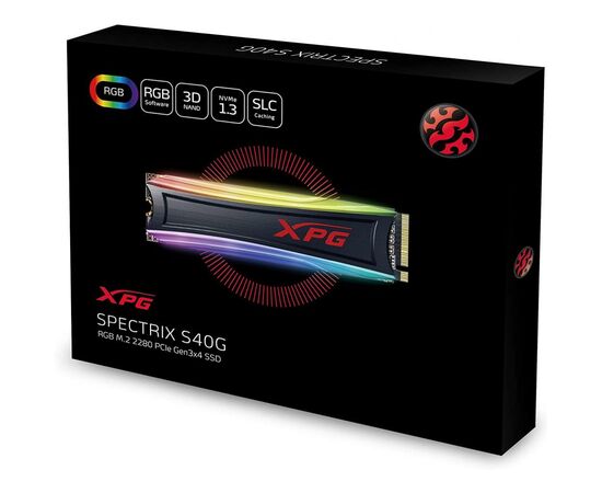 Накопитель SSD M.2 2280 2TB ADATA (AS40G-2TT-C), изображение 3 Накопитель SSD M.2 2280 2TB ADATA (AS40G-2TT-C), изображение 3