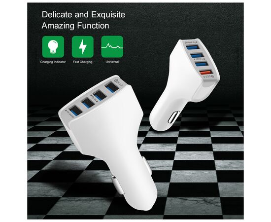 Зарядное устройство XoKo CQC-400 4 USB Qualcom 3.0 7A White (CQC-400-WH), изображение 2