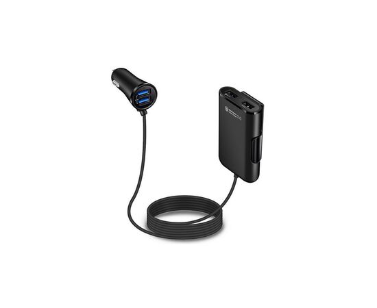 Зарядний пристрій XoKo CQC-410 4 USB, 8A, Qualcom 3.0, Bl (CQC-410-BK)