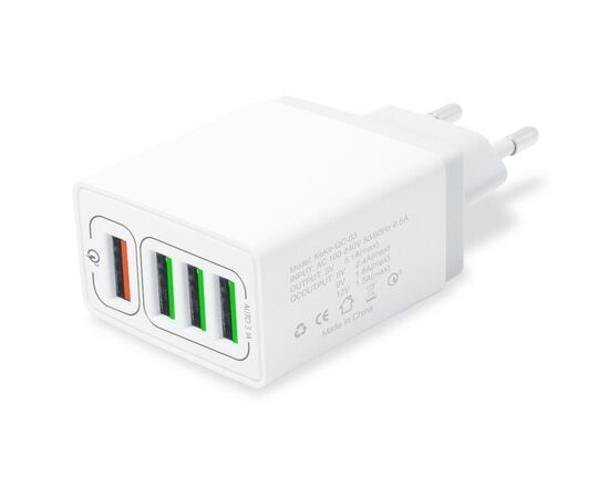Зарядное устройство XoKo QC-405 4 USB 6.2A White (QC-405-WH)