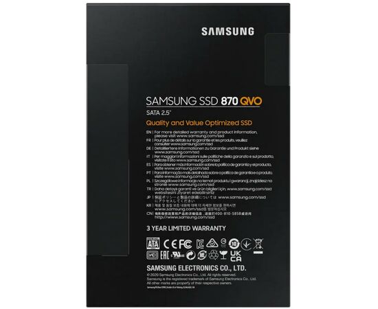Накопитель SSD 2.5" 4TB Samsung (MZ-77Q4T0BW), изображение 7 Накопитель SSD 2.5" 4TB Samsung (MZ-77Q4T0BW), изображение 7