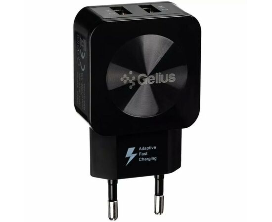 Зарядное устройство Gelius Ultra Prime GU-HC02 2USB 2.1A Black (00000074893)